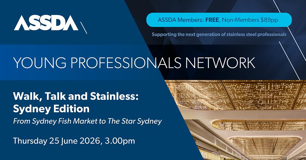 ASSDA YPN | Walk, Talk and Stainless: Sydney Edition hero image